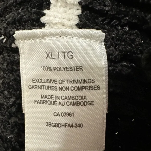 Denver Hayes Black and White Striped Crewneck Sweater Women’s XL - Picture 6 of 7